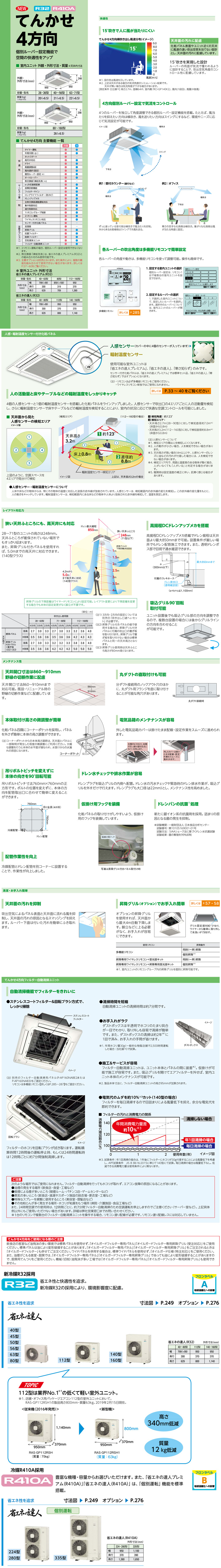 最高品質の ワイヤレス) 単相200V (3馬力 RCIS-GP80RSHJ6 日立 シングル80形 てんかせ1方向 省エネの達人(R32